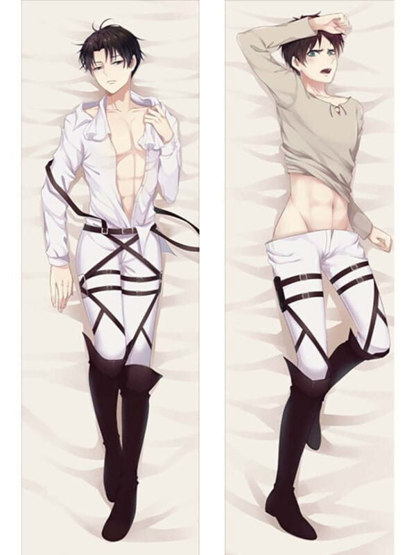 body pillow levi x eren