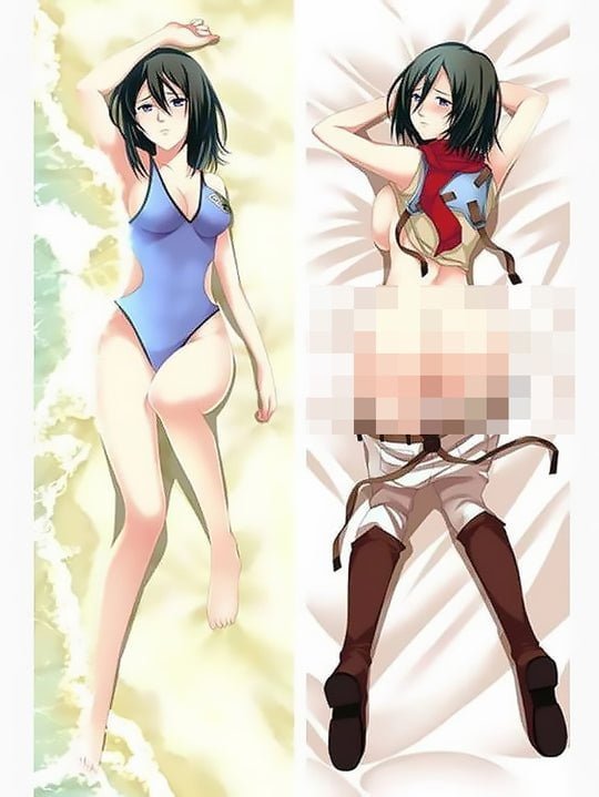 dakimakura mikasa ackerman hentai