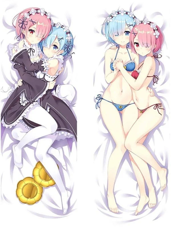 dakimakura re zero ram x rem