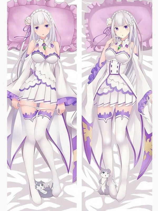 emilia re zero body pillow